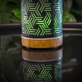 Luchtbevochtiger woonkamer - zwart hout - 16 x 9 cm - aromatherapie
