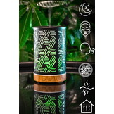 Luchtbevochtiger woonkamer - zwart hout - 16 x 9 cm - aromatherapie