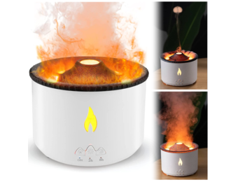 Luchtbevochtiger - wit - φ14 x 12 cm - aromaverspreiding