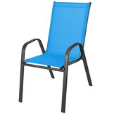 Metalen tuinstoel - turquoise - modern - zeer duurzaam