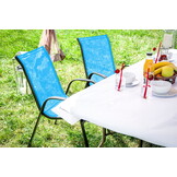 Metalen tuinstoel - turquoise - modern - zeer duurzaam