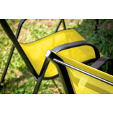 Gele tuinstoel - 90x54x69 cm - weerbestendig - stapelbaar