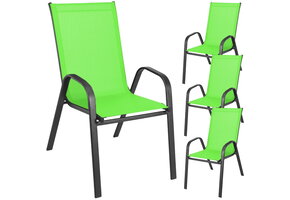 Tuinstoelen - limegroen - 90 x 54 x 69 cm - zelfmontage