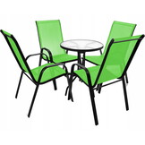 Tuinstoelen - limegroen - 90 x 54 x 69 cm - zelfmontage