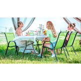 Tuinstoel - limoengroen - stapelbaar - 90x54x69 cm