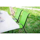 Tuinstoel - limoengroen - stapelbaar - 90x54x69 cm