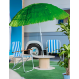 Strand parasol - UV-bescherming - opvouwbaar - inclusief anker