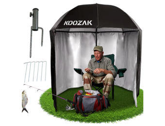 Visparaplu 3 meter - waterdicht - UV-bescherming - omvormbaar tot tent