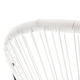 Acapulco stoel - wit - 87 x 70 x 74 cm - technorattan