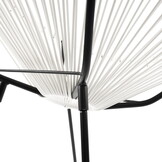 Acapulco stoel - wit - 87 x 70 x 74 cm - technorattan