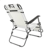 Strandstoel opvouwbaar - grijs - 85 x 60 cm - tot 120 kg
