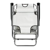 Strandstoel opvouwbaar - grijs - 85 x 60 cm - tot 120 kg
