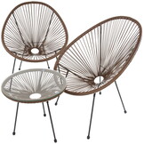 Acapulco stoel - set van 2 - 87 x 70 x 74 cm - weerbestendig