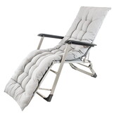Ligbed tuin - grijs - 176x60x30 cm - weerbestendig