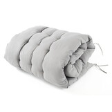 Ligbed tuin - grijs - 176x60x30 cm - weerbestendig