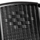 Tuinstoel - zwart - 72 x 54 x 59 cm - weerbestendig