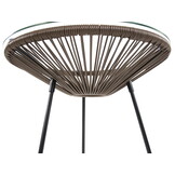 Bijzettafel buiten - Acapulco - 50cm diameter - gehard glas