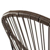 Acapulco stoelen - donkerbeige - binnen/buiten - technorattan/staal