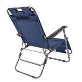 Campingstoel opvouwbaar - 2-in-1 - denim - anti-corrosie coating