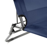 Campingstoel opvouwbaar - 2-in-1 - denim - anti-corrosie coating