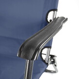 Campingstoel opvouwbaar - 2-in-1 - denim - anti-corrosie coating