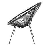 Stoel Acapulco - zwart - 70x74x87 cm - weerbestendig