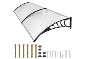 Deurluifel - 200x100x27 cm - polycarbonaat - inclusief montageset