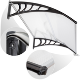 Overkapping balkon - 120x80x27 cm - polycarbonaat - inclusief montagekit