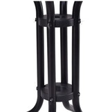 Tuintafel rond - 4 zitplaatsen - 60cm diameter - metaal en glas