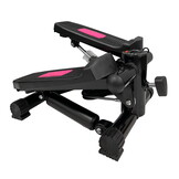 Stepper - zwart/roze - 100 kg belasting - 32 x 30 x 35 cm