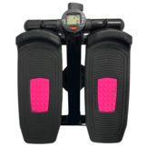 Stepper - zwart/roze - 100 kg belasting - 32 x 30 x 35 cm