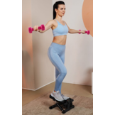 Stepper - zwart/roze - 100 kg belasting - 32 x 30 x 35 cm
