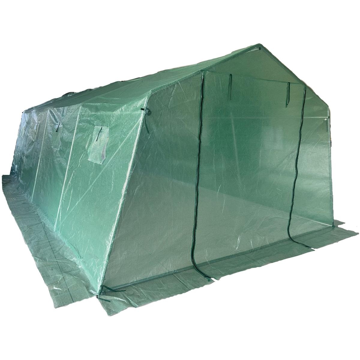 Tuinkas - 300x600x200 cm - gegalvaniseerd staal - PE-folie