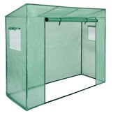 Tunnelkas - 200x77x150-168 cm - PE en PP materiaal - 2 ramen