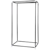 Kledingkast zwart - 88x50x160 cm - ornament patroon - 3 eenrichtingsritsen