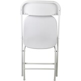 Verstelbare tuinstoel - 2 stuks - wit - 46x50x80 cm - 150 kg max