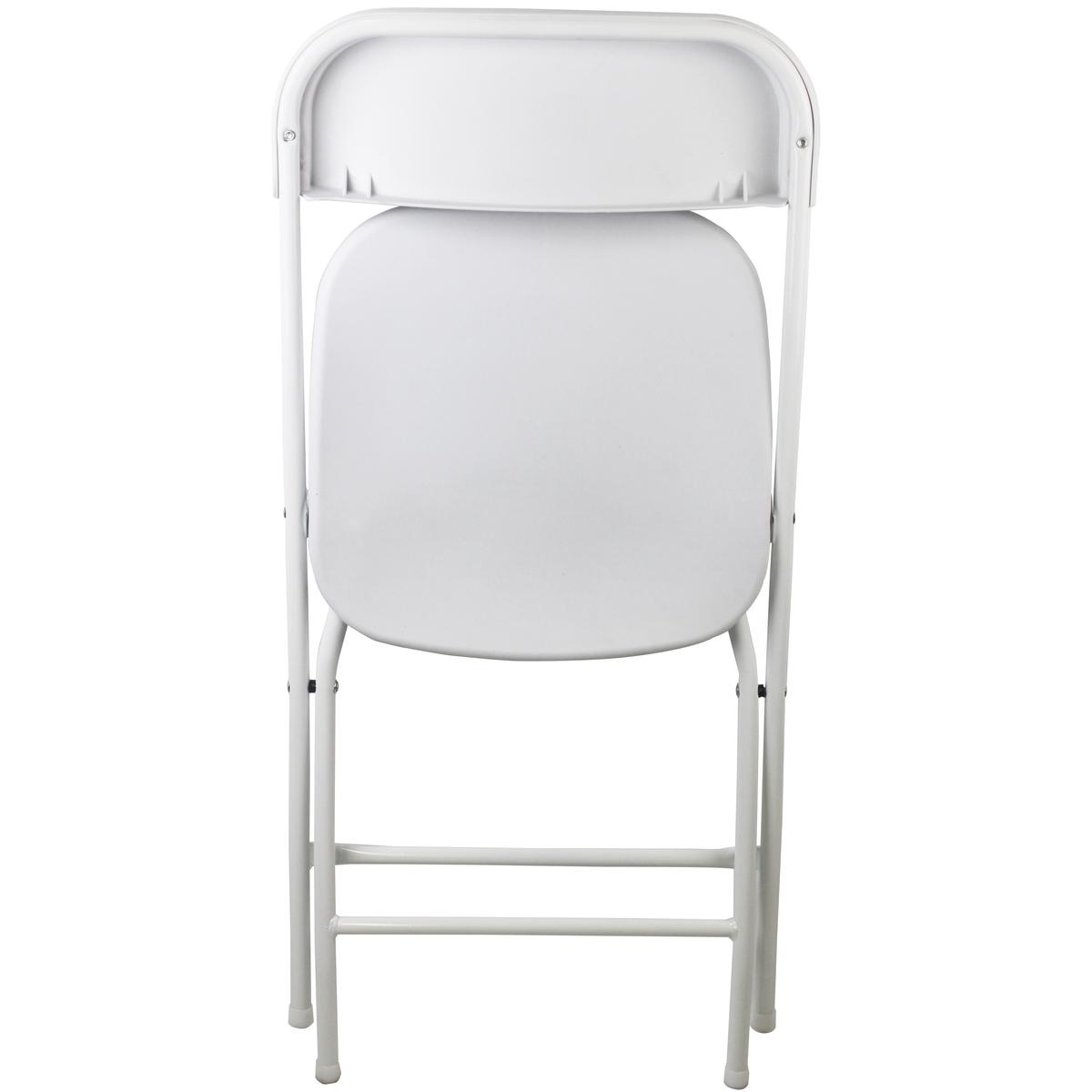 Verstelbare tuinstoel - 2 stuks - wit - 46x50x80 cm - 150 kg max