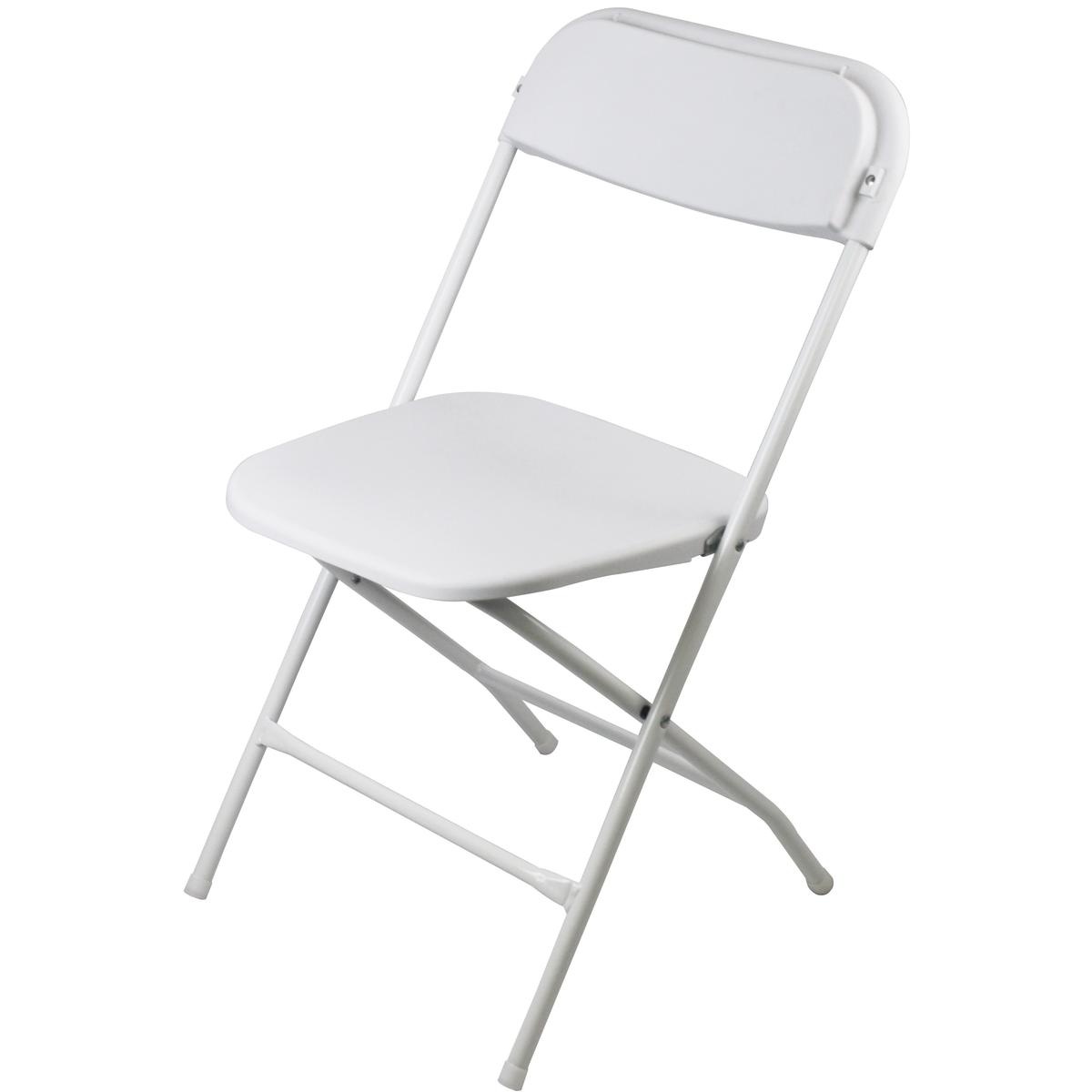 Verstelbare tuinstoel - 2 stuks - wit - 46x50x80 cm - 150 kg max