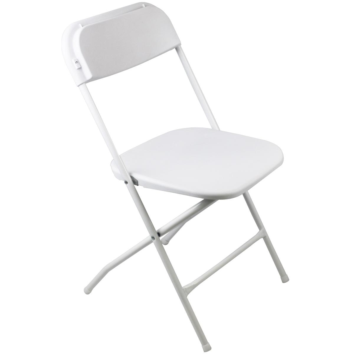 Verstelbare tuinstoel - 2 stuks - wit - 46x50x80 cm - 150 kg max