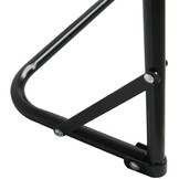 Voetbaldoeltjes - zwart - 60 x 24 x 45 cm - inclusief bal en pomp