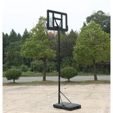 Basketbalstandaard - verstelbaar 1,35-3,05m - 45cm ring - weerbestendig net