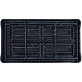 Tuinset - zwart - metaal en HDPE - opklapbare poten