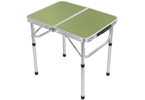 Inklapbare campingtafel - groen - 60x45x25-56 cm - aluminium