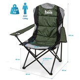 Campingstoel - Spider Leg ontwerp - OXFORD materiaal - 105 x 91 x 60 cm