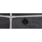 Tuinpaviljoen - grijs - 200x200x250 cm - stalen buizen