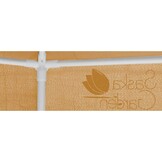 Tuinpaviljoen - 200x200x200cm - muskietennet - beige/zwart