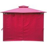 Tuinpaviljoen - 3x3m - stalen frame - muskietennet zijwand