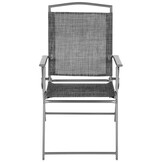 Inklapbare tuinstoelen - set van 2 - staal - 55x68x91 cm