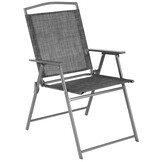 Inklapbare tuinstoelen - set van 2 - staal - 55x68x91 cm