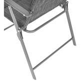 Inklapbare tuinstoelen - set van 2 - staal - 55x68x91 cm